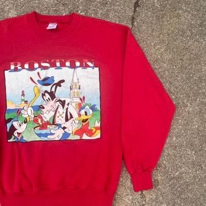 90's Disney Boston Sweatshirt Women's Large